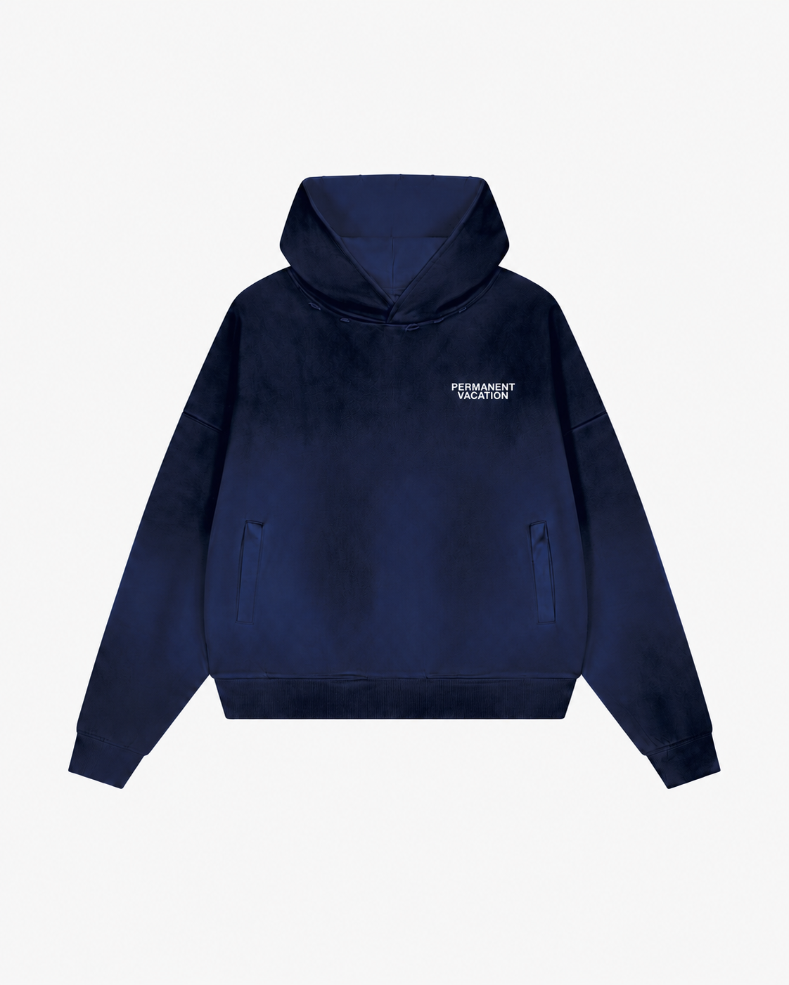 Classic Royal Sun Fade Distressed Boxy Hoodie
