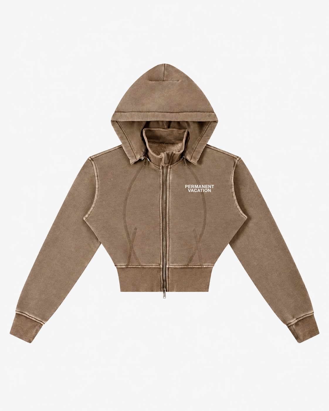 Dakota Cropped Fleece Hoodie