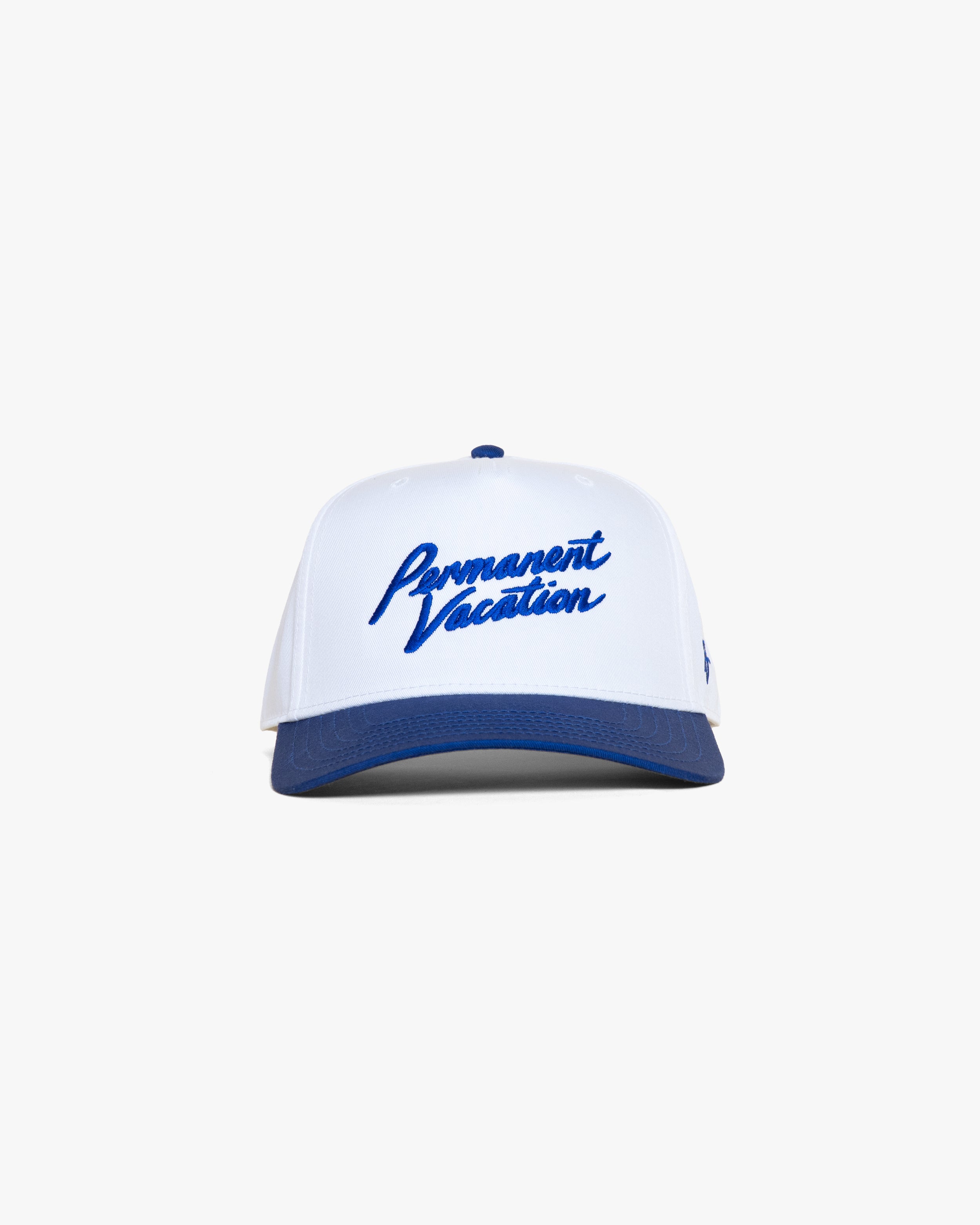 Malibu 5 Panel Hat - White/Royal