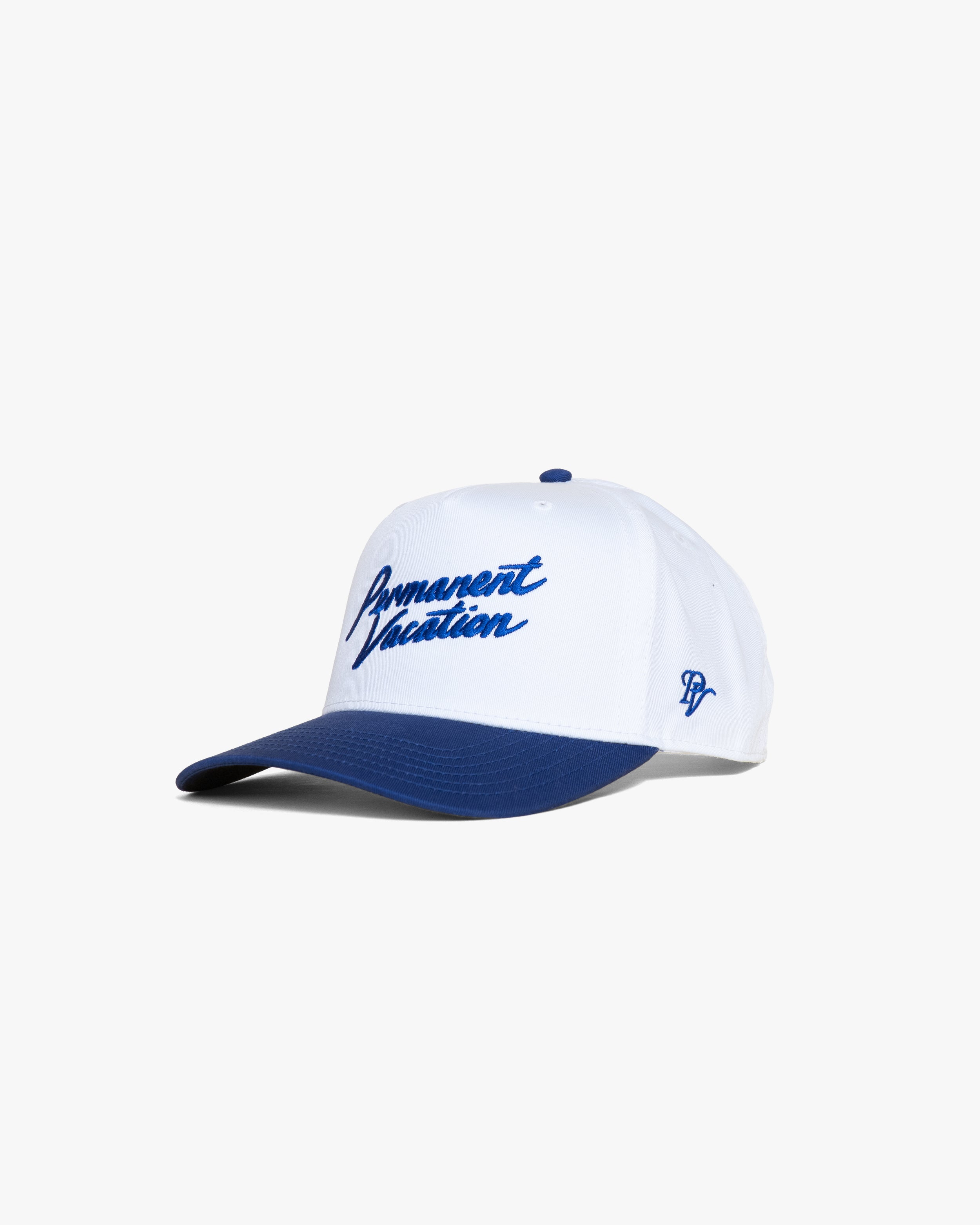 Malibu 5 Panel Hat - White/Royal