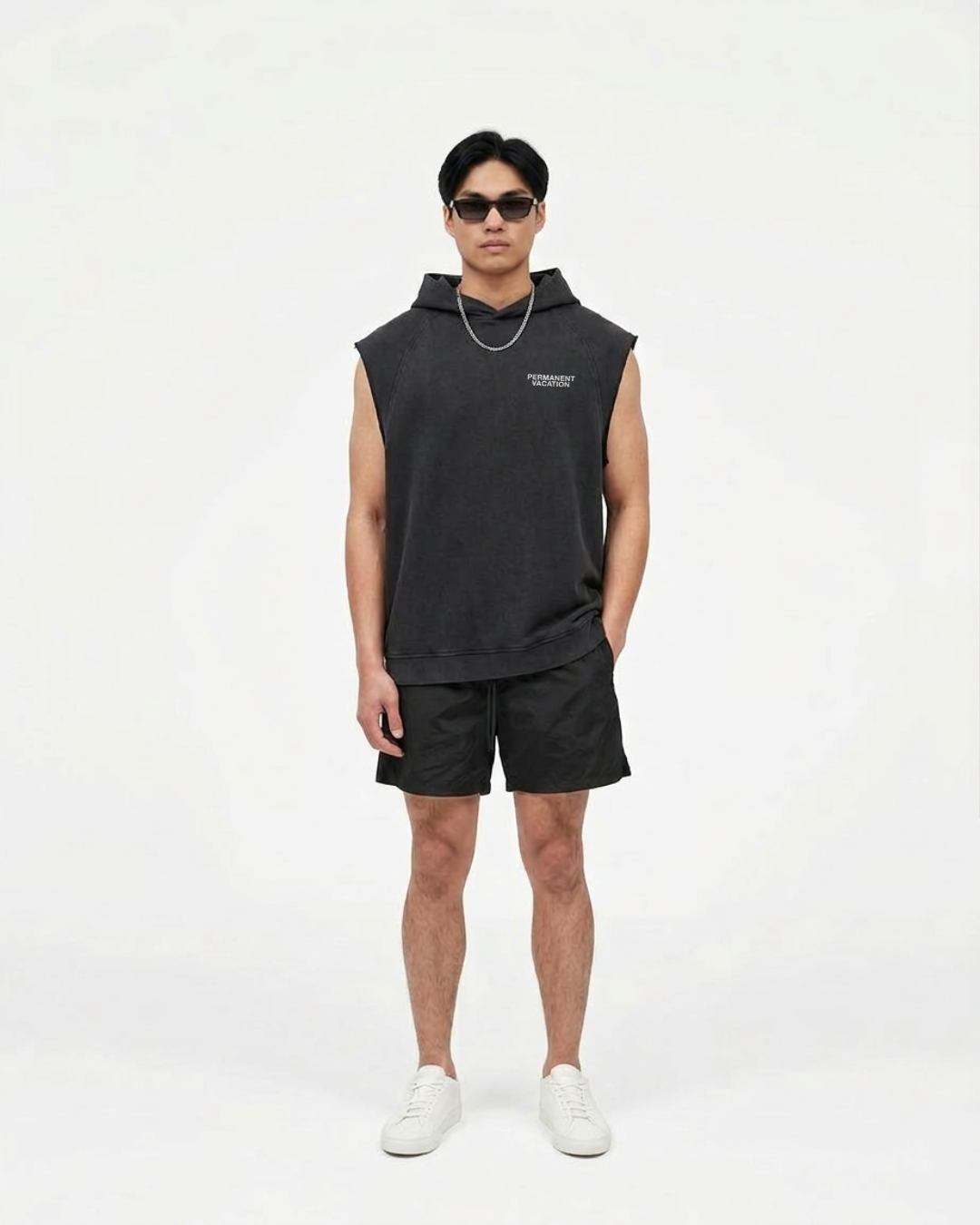 Classic Faded Sleeveless Hoodie