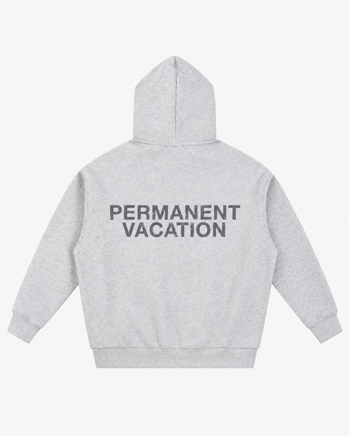 GREY OVERSIZED ZIP UP HOODIE