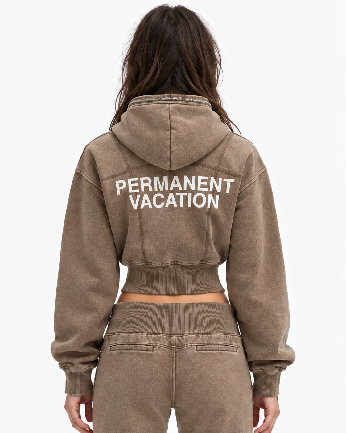 Dakota Cropped Fleece Hoodie