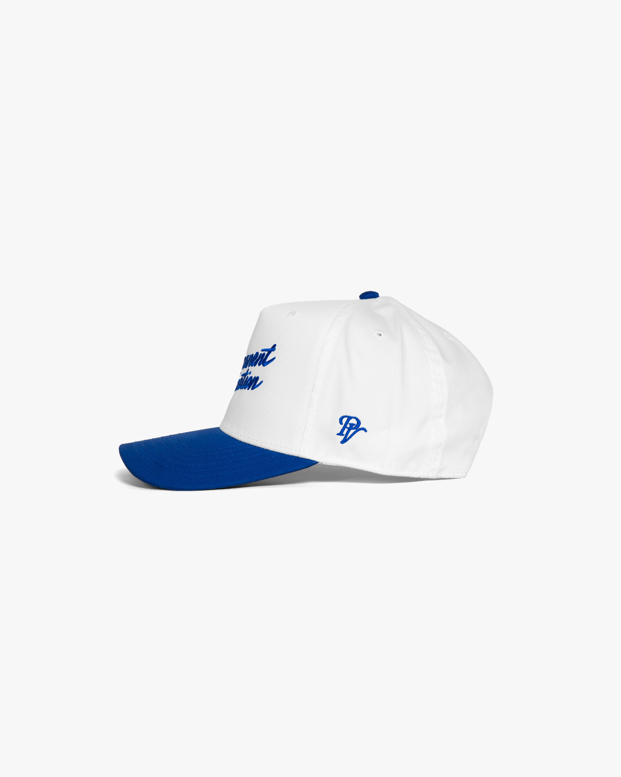 Malibu 5 Panel Hat - White/Royal