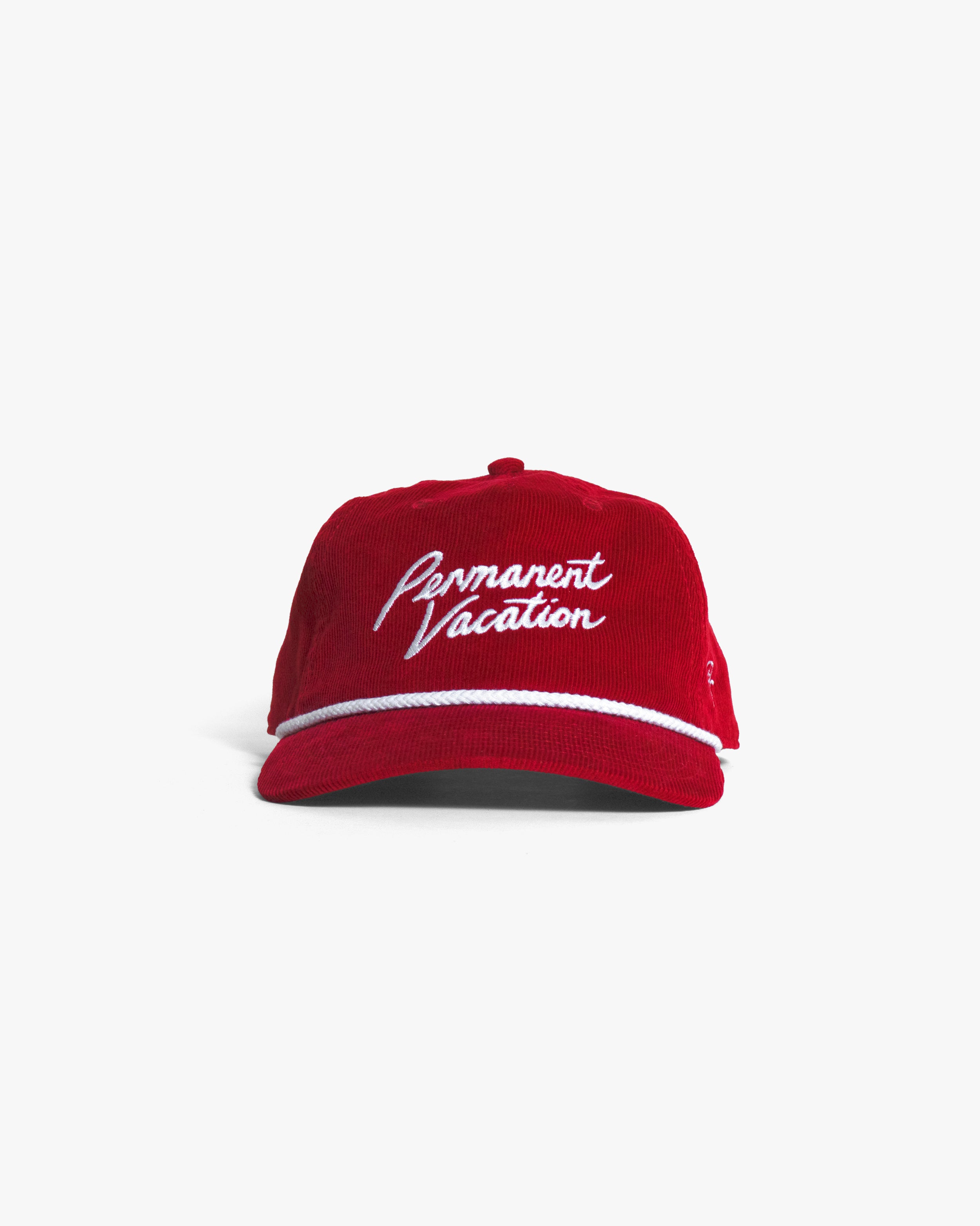 Malibu Corduroy Hat  - Red