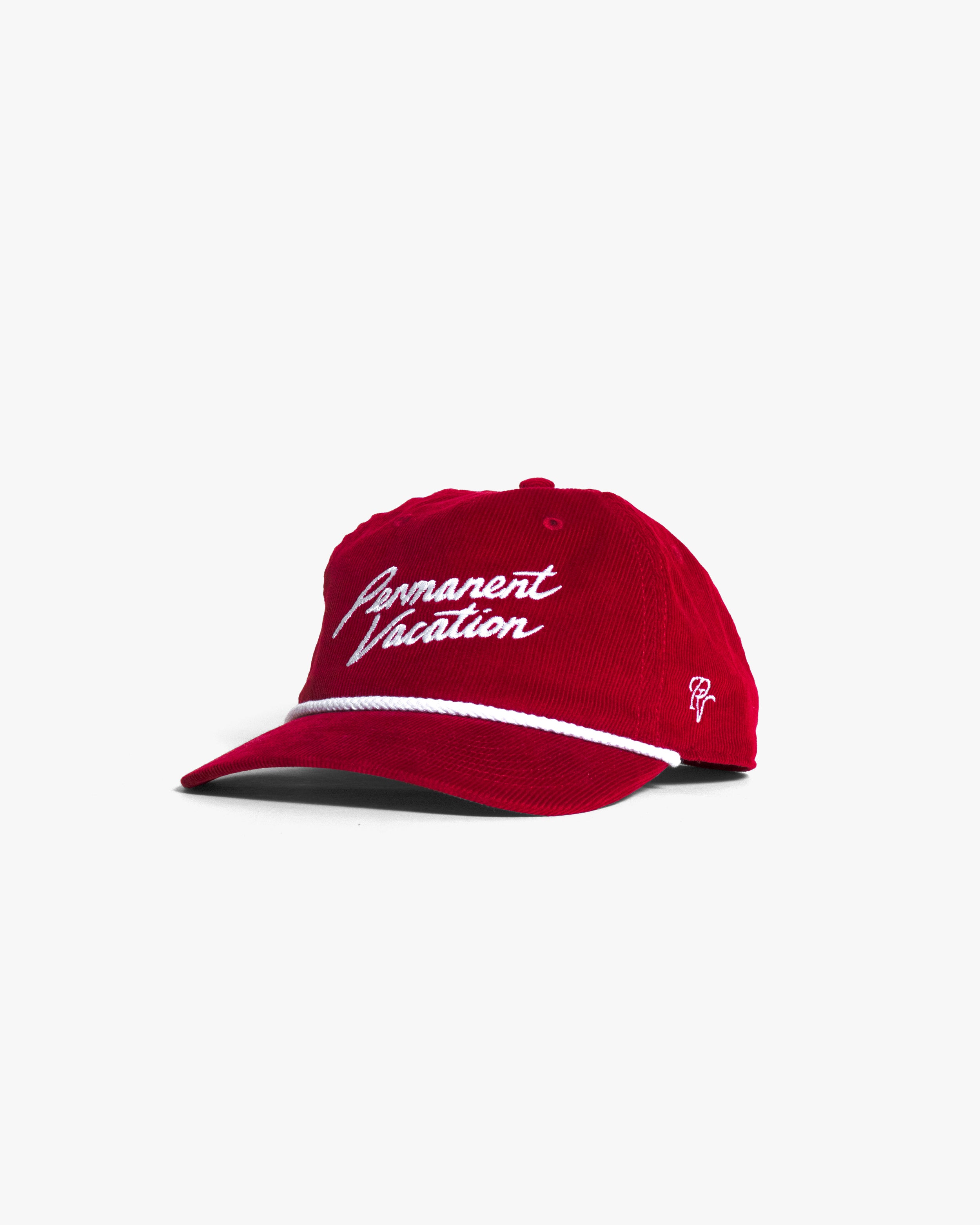 Malibu Corduroy Hat  - Red